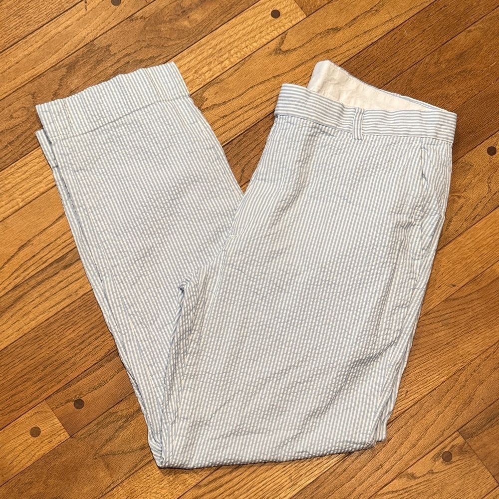 Brooks Brothers Men’s Seersucker Pants Blue White 34x30 Preppy